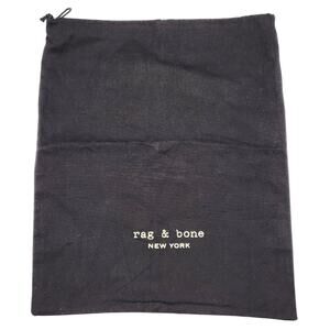 Rag & Bone Black Drawstring Shoe Purse Bag Dust Bag Storage Minimalist